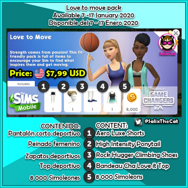 Pack “Love to move”